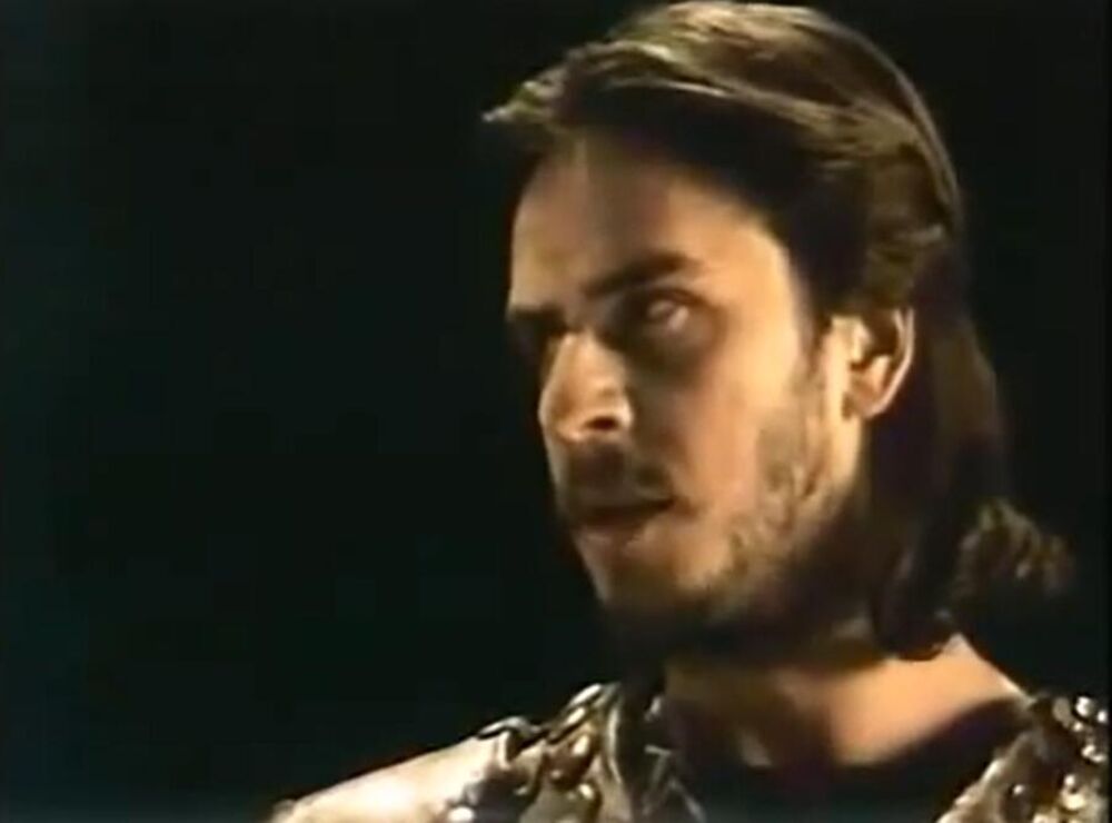 Laušević u filmu 'Boj na Kosovu' kao Miloš Obilić