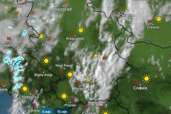 EVO KAKO SE KREĆE HLADNI FRONT KROZ SRBIJU: Stižu nove NEPOGODE, temperatura u PADU čak 15 stepeni, PRATITE UŽIVO