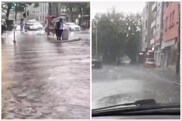 NEKE ULICE U BEOGRADU BUKVALNO MORAJU DA SE PREPLIVAJU: Ovo je stanje u prestonici nakon JAKIH PLJUSKOVA (VIDEO)