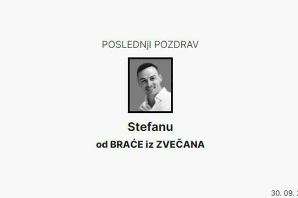 "ISPRAĆAMO GA ZAUVEK, OTIŠAO JE VELIKI ČOVEK": Sahranjen Stefan Nedeljković (31), jecaji odzvanjali grobljem