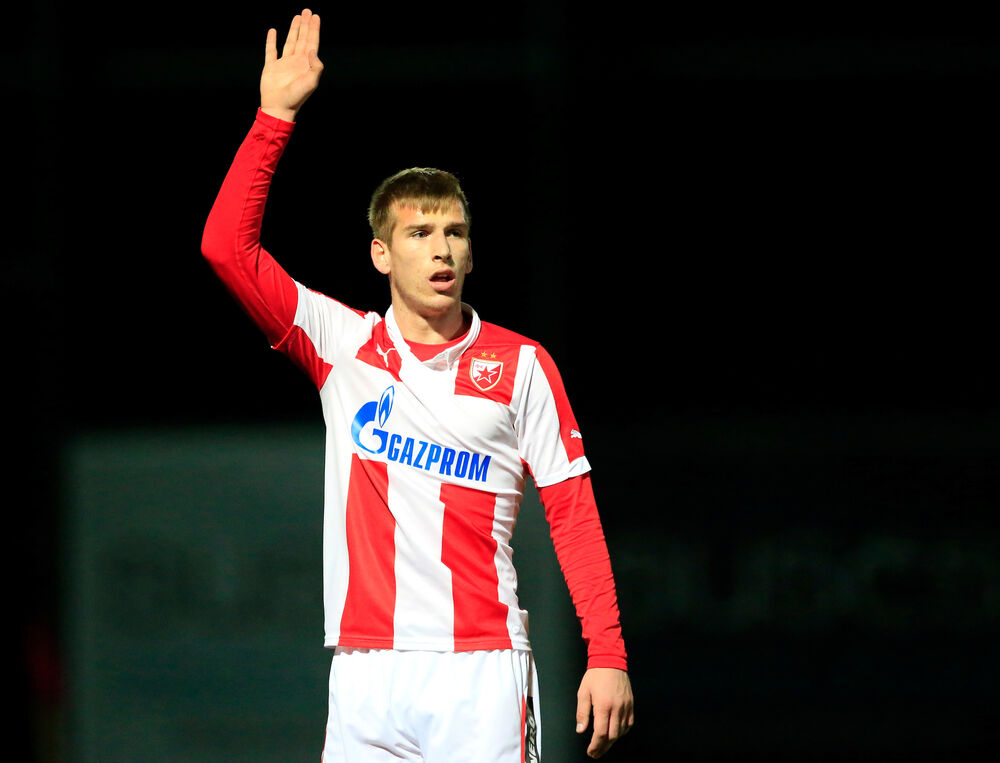 Miloš Stojanović u dresu Crvene zvezde