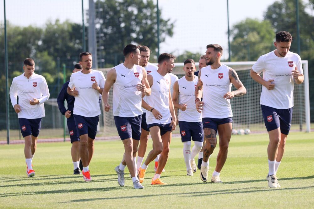 Trening fudbalera Srbije kao početak priprema za EURO