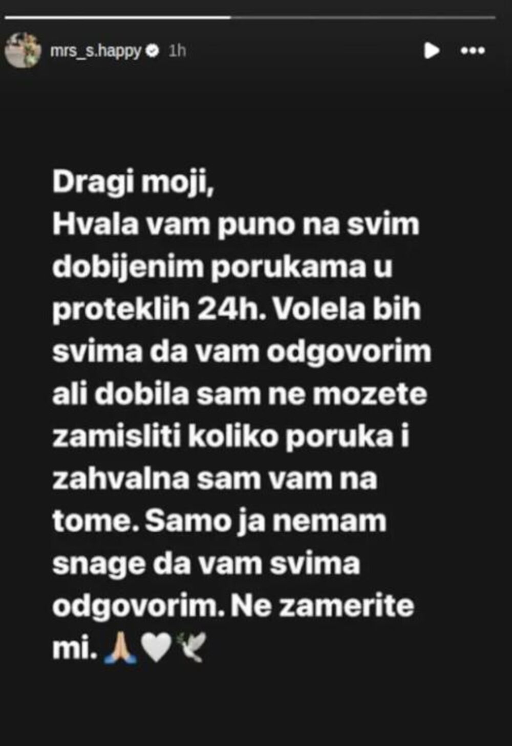Objava Sanje Stanković