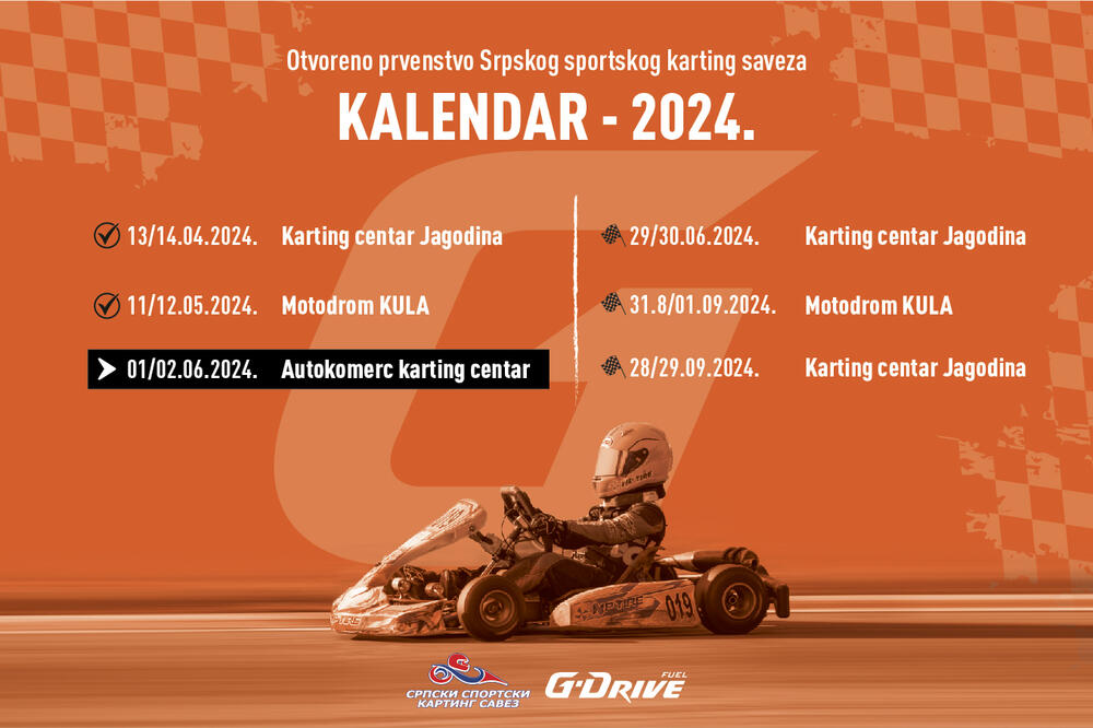 DOŽIVI G-DRIVE #TAKOMOĆNO KARTING ISKUSTVO Čekamo te u Beogradu na trećoj trci karting šampionata!