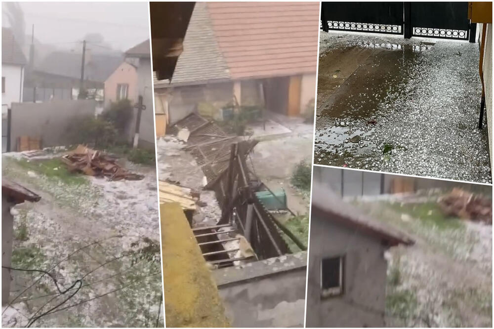 STRAŠNI PRIZORI OLUJE U BAČKOJ PALANCI! Poplave, oštećene fasade, na ulicama bujice - POTPUNI HAOS! (VIDEO)