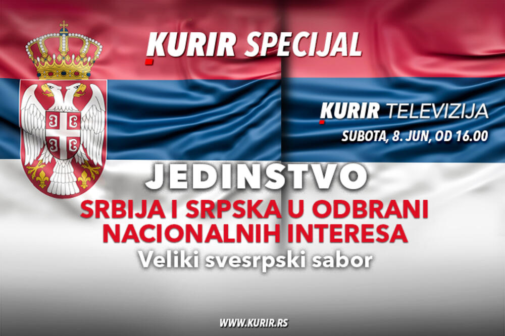 VELIKI SVESRPSKI SABOR U SUBOTU NA KURIR TELEVIZIJI