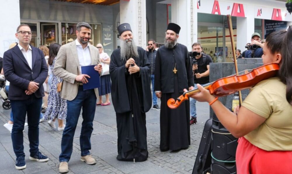 Aleksandar Šapić i patrijarh Porfirije