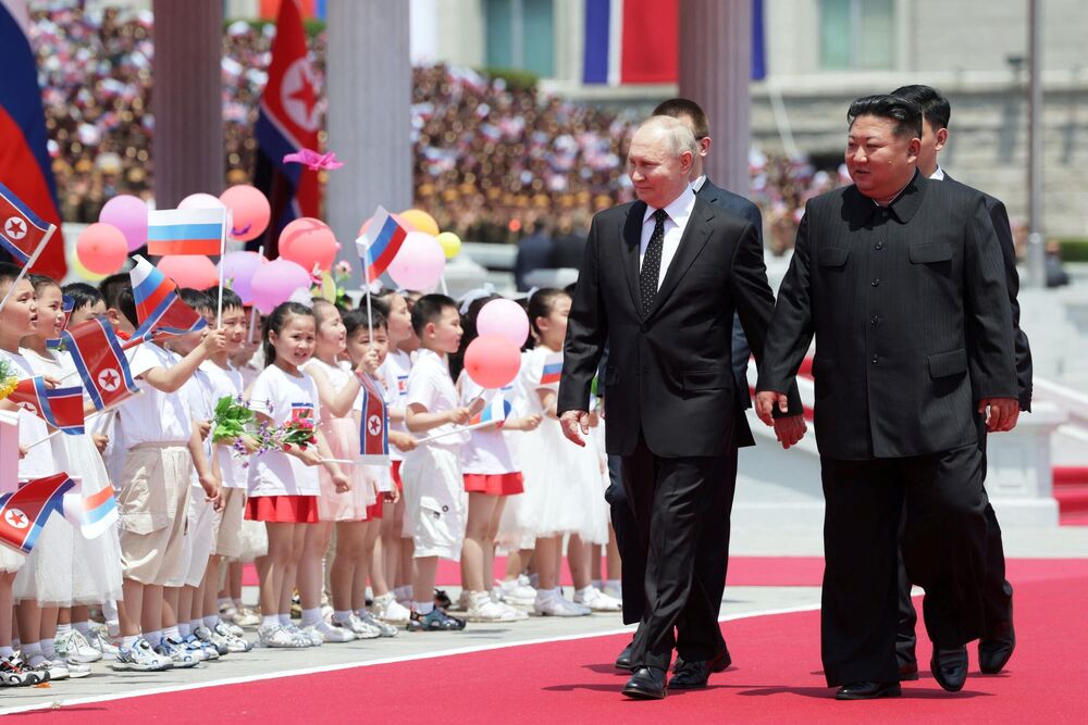 Vladimir Putin i Kim Džong Un