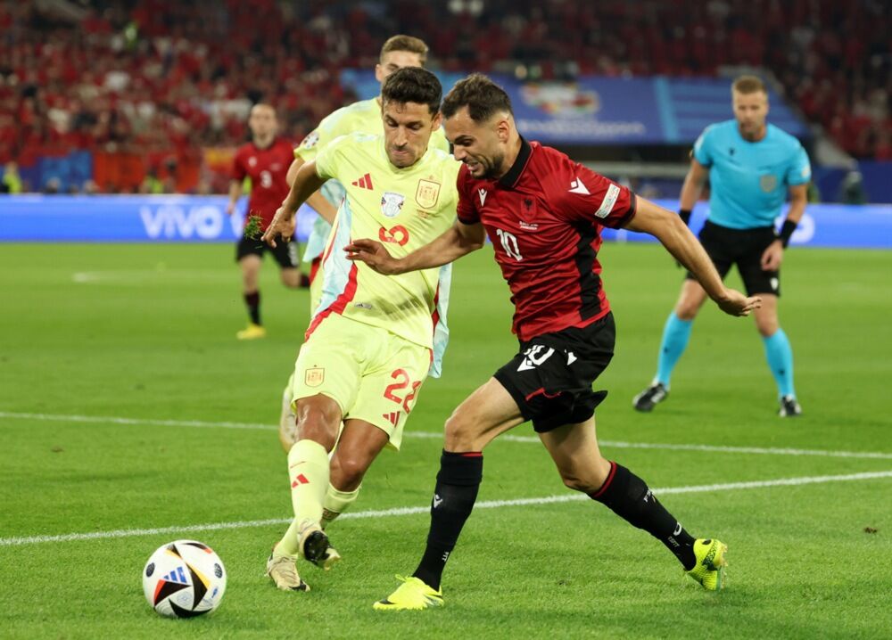Detalj sa utakmice Albanije i Španije