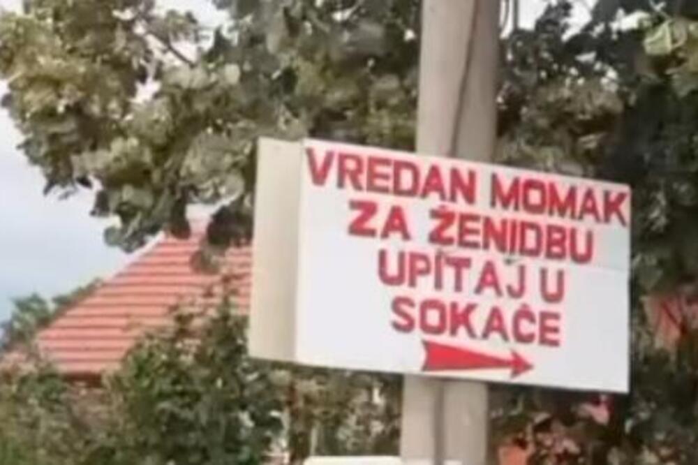 "VREDAN MOMAK ZA ŽENIDBU, UPITAJ U SOKAČE": Srbin obrnuo igricu, ovako se sada traži žena! (FOTO)