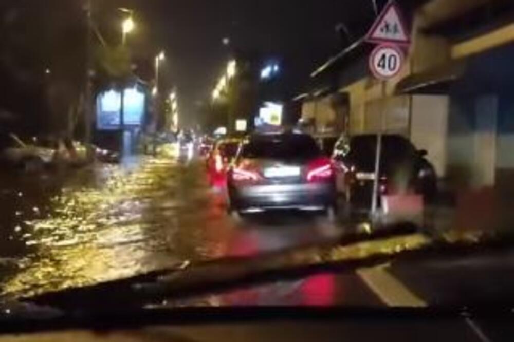 SAOBRAĆAJNI KOLAPS U PRESTONICI: Paralisani Novi Beograd i Zemun, vozila u kružnom toku stoje u vodi (VIDEO)