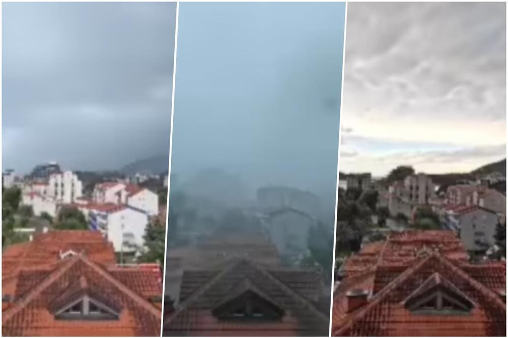 Kamere zabeležila stravičan prizor u Crnoj Gori! Sav haos razorne oluje stao u svega nekoliko sekundi (VIDEO)