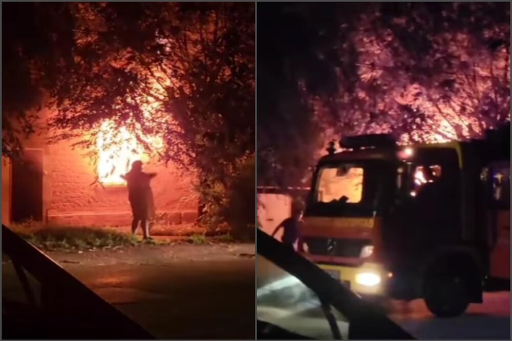Gori kuća u Pančevu! Porodica srećom izašla na vreme, vatrogasci se bore sa vatrenom stihijom (VIDEO)