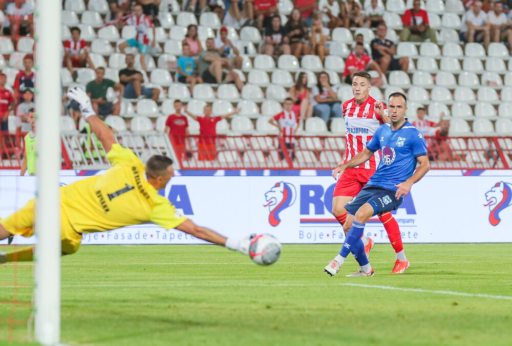 Saša Stamenković na utakmici Crvene zvezde i Mladosti iz Lučana