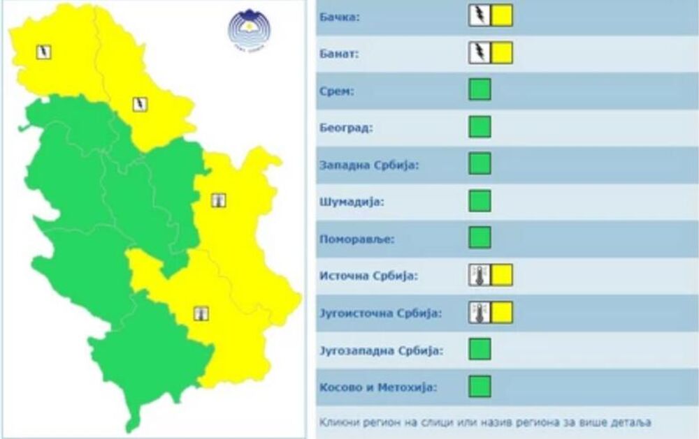 Žuto upozorenje zbog visokih temperatura