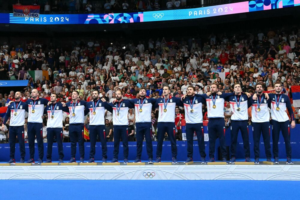 Vaterpolisti Srbije sa zlatnim medaljama na Olimpijskim igrama u Parizu