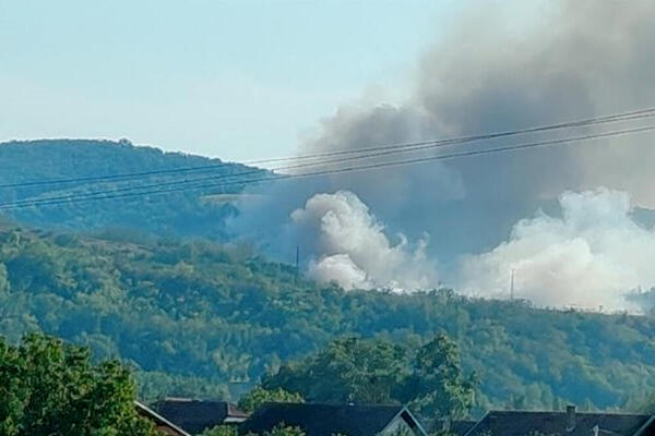 Veliki požar u Sremskoj Mitrovici: Gori deponija, od dima se ne vidi nebo (FOTO)