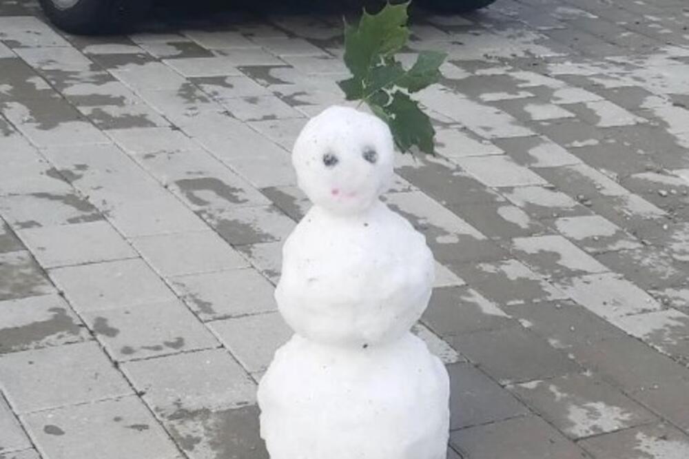 Pao grad na Zlatiboru, turisti napravili šalu od svega: Napravili "letnjeg sneška", komentari se usijali! (FOTO)