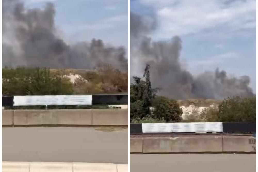 16 vatrogasaca se borilo sa vatrenom stihijom na Karaburmi: Zapalilo se smeće i nisko rastinje (VIDEO)