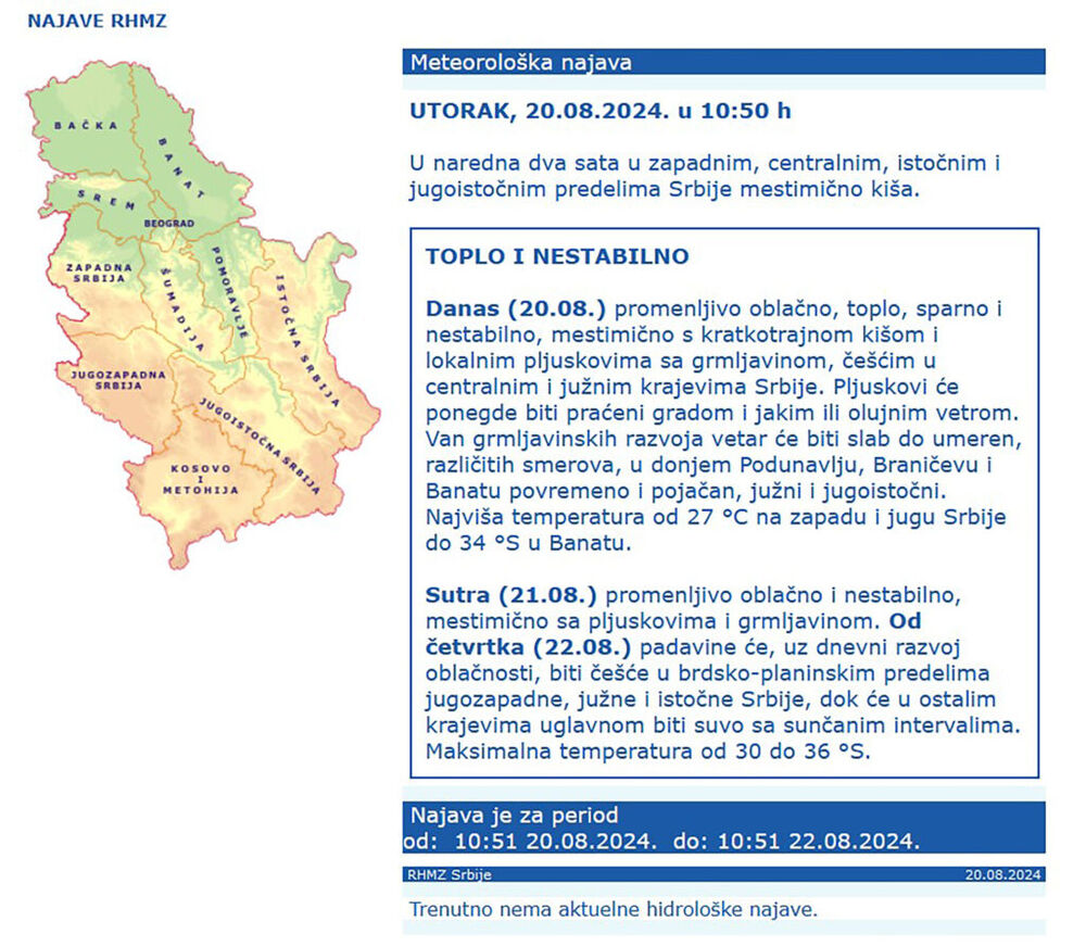 Vremenska prognoza 