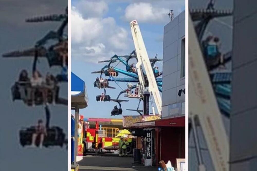 Drama u luna parku! Pokvario se panoramski točak u toku vožnje, više osoba je zaglavljeno i visi u vazduhu (VIDEO)