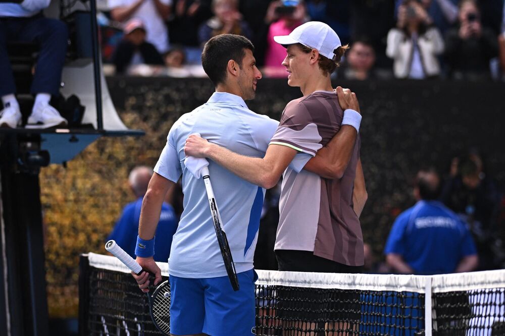 Novak Đoković i Janik Siner 