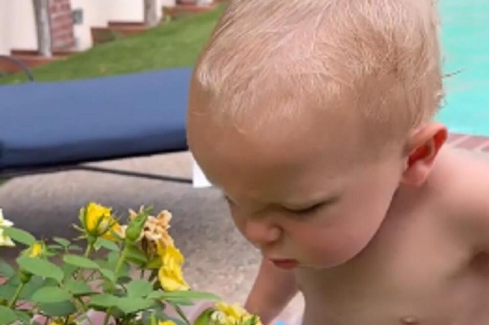 Urnebesni video bebe koja ima prečudnu reakciju kada pomiriše cveće: Ljudi ne mogu da prestanu da gledaju ovo