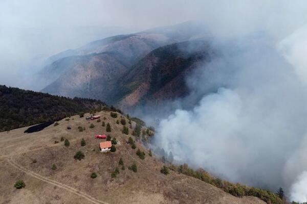 Alarmantno stanje kod Uvca, požar zahvatila na desetine hektara: Vatrogasci se bore sa vatrenom stihijom (FOTO)