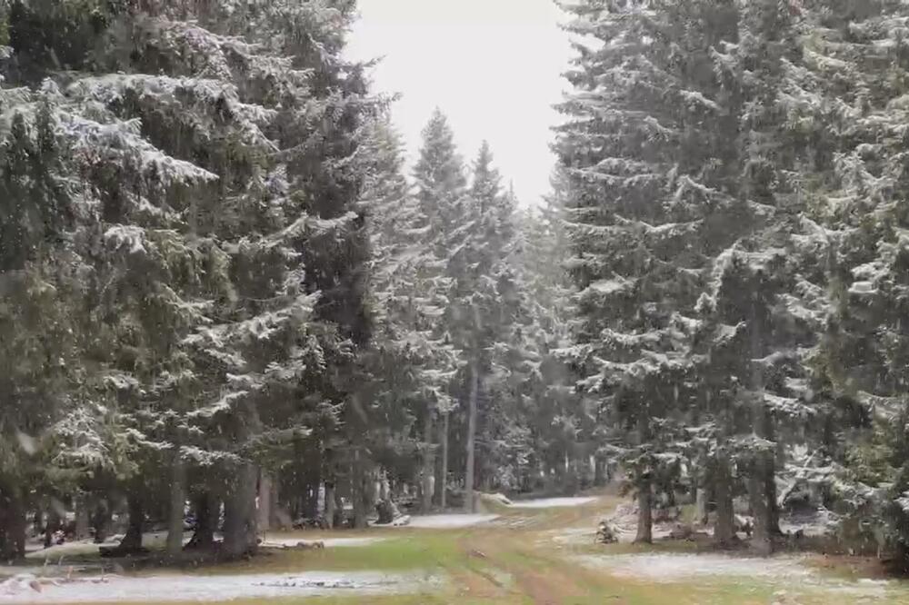 Nakon 30 stepeni - zima: Sneg iznenadio meštane ove planine u Srbiji (FOTO)