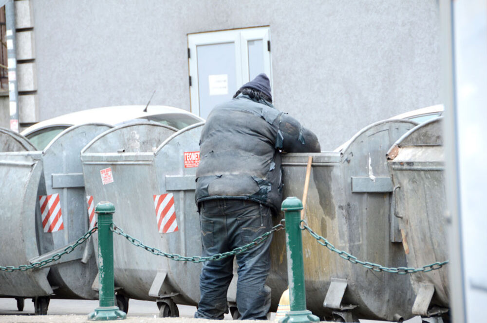 beskućnik, Smeće, Kanta za smeće, Kontenjer