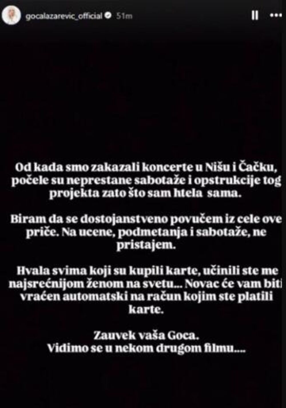 Objava Goce Lazarević