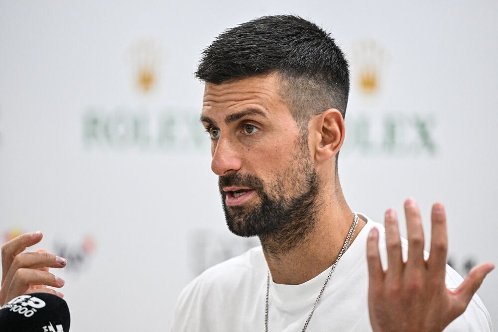 Novak Đoković na konferenciji za medije pred Masters u Šangaju