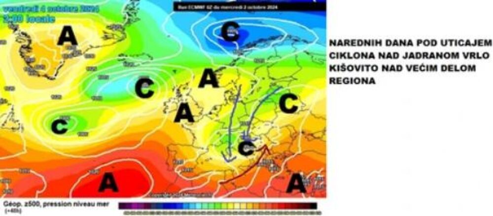 Narednih dana biće kišovito