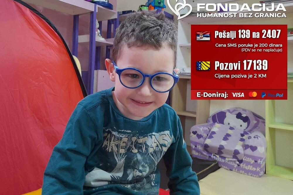 Braco (5) je milo i srećno dete kome je potrebna naša pomoć da bi prohodao: Pomozimo mu slanjem 139 na 2407