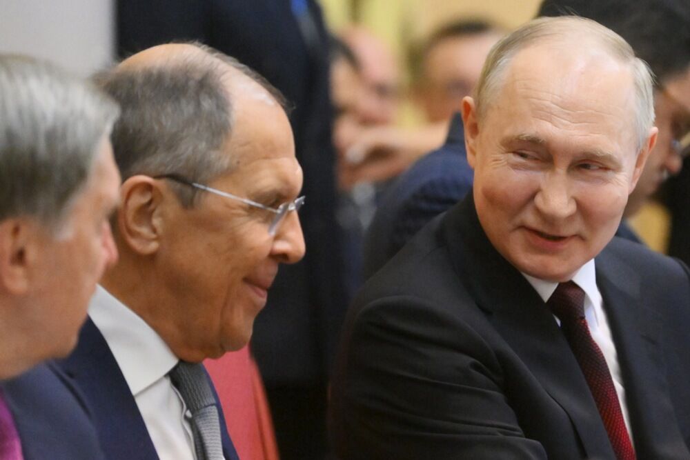 Sergej Lavrov i Vladimir Putin 