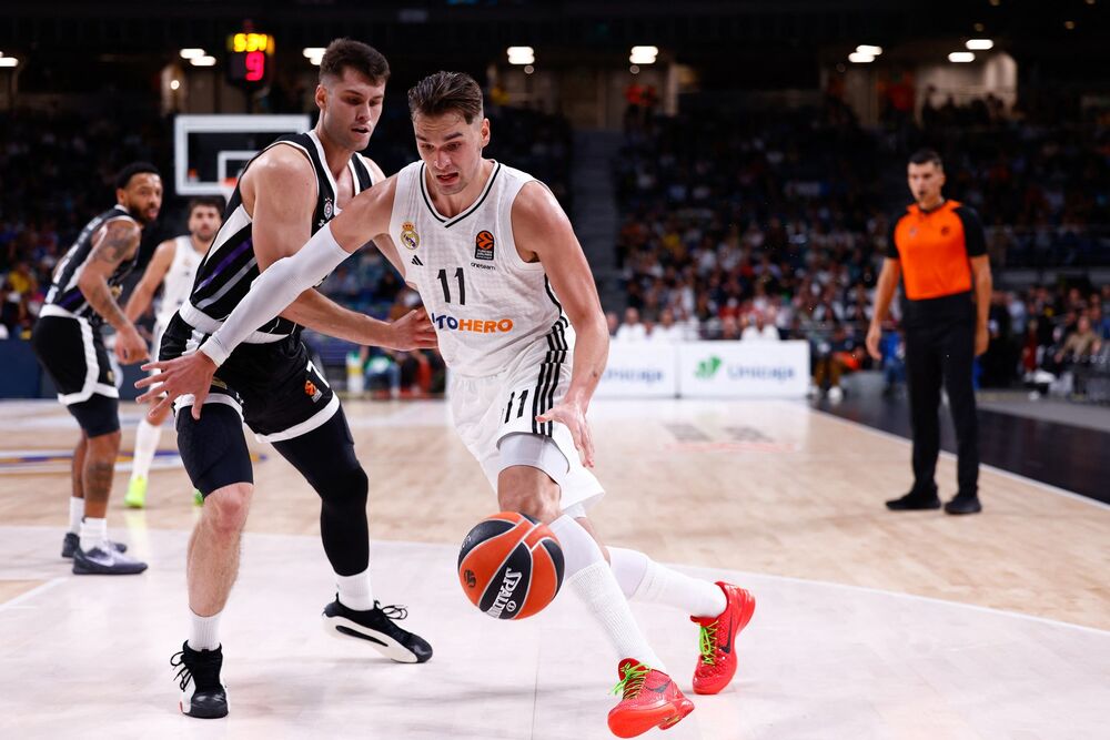 Mario Hezonja (desno) na utakmici Real Madrida i Partizana