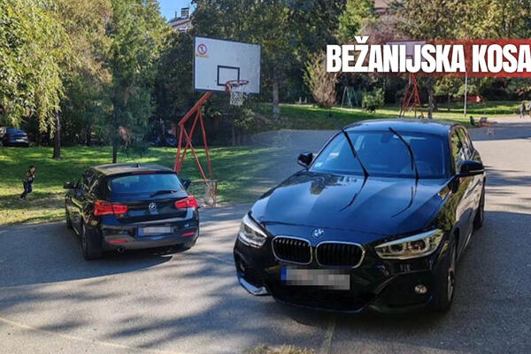 Koliko bahat moraš da budeš? Parkirao BMW na dečjem igralištu na Bežaniji, ljudi se krste i zgražavaju! (FOTO)