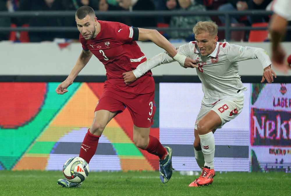 Fudbalska reprezentacija Srbije, Fudbalska reprezentacija Danske, Gustav Isaksen, Strahinja Pavlović