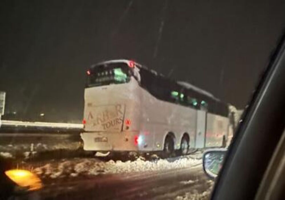 Proklizavanje autobusa kod Pojata