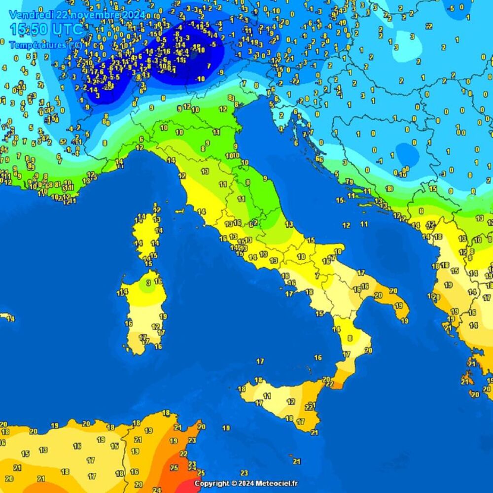 Temperature u Evropi