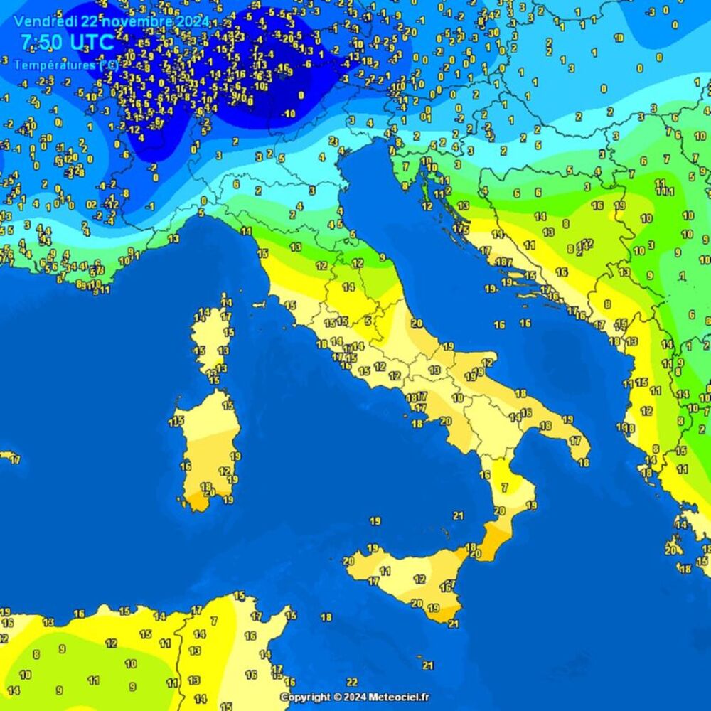 Temperature u Evropi