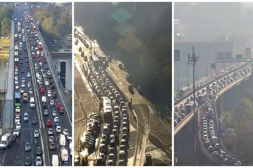 Jutarnji špic ponovo blokirao Beograd! Od Plavog mosta do uključenja za Gazelu se mili, tu nije jedini haos (FOTO)