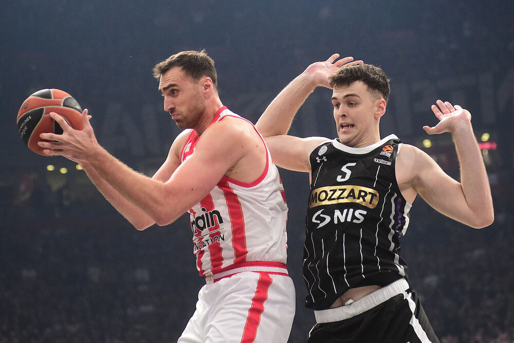 KK Partizan, KK Olimpijakos, Nikola Milutinov, Balša Koprivica