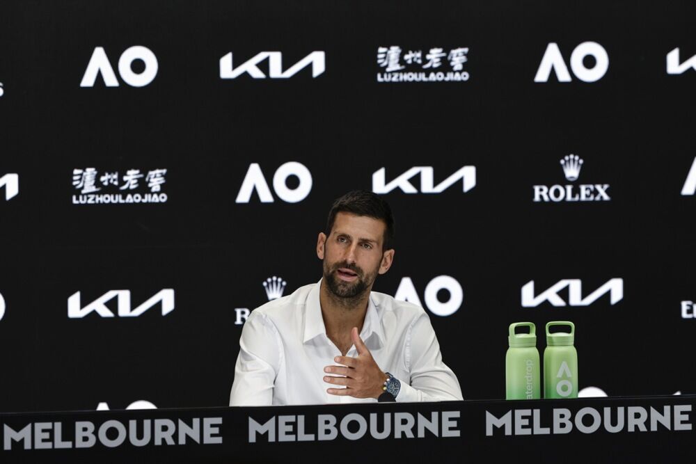 Novak Đoković na konferenciji za medije pred početak Australijan opena