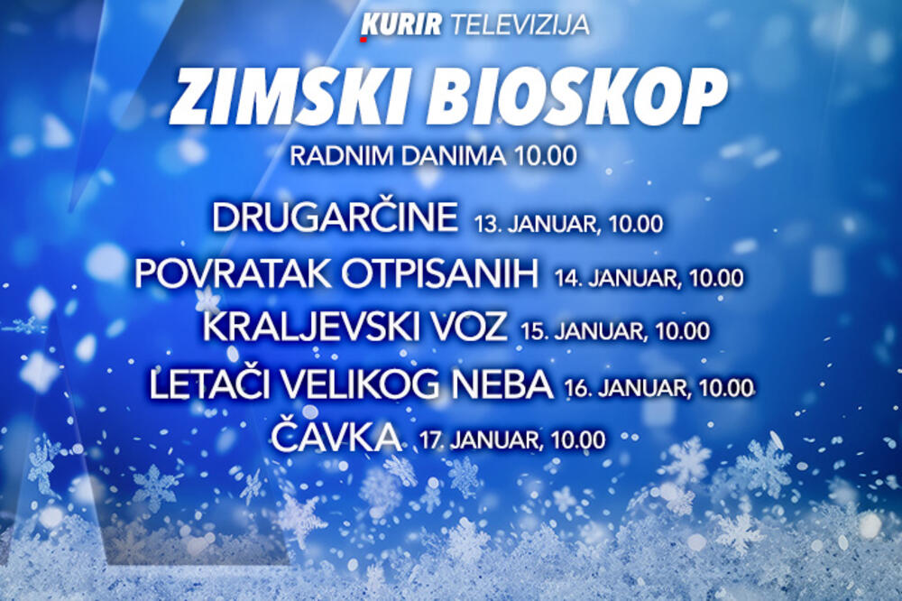 „ZIMSKI BIOSKOP“ NA KURIR TELEVIZIJI – svakog radnog dana od 10 sati gledajte čuvene filmove srpske kinematografije