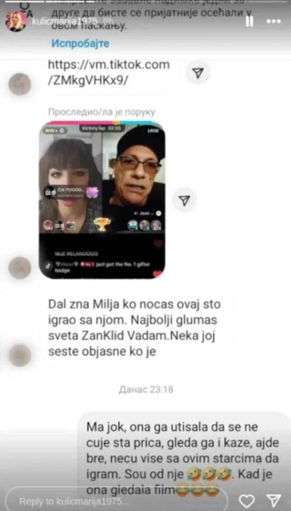 Dokaz da Miljanu Kulić zna ceo svet? Usred lajva se uključila svetska zvezda, zbig prizora izneverovao internet